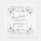 ワイルドフラワーガーデンブライダルシャワーブランチ スタンダードランチョンナプキン (正面)