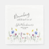 ワイルドフラワーガーデンブライダルシャワーブランチ スタンダードランチョンナプキン (正面)