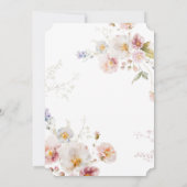 ワイルドフラワーガーデンブライダルシャワー招待 招待状 (裏面)