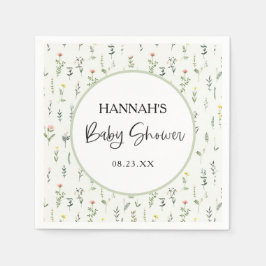 ワイルドフラワーガーデンベビーシャワー | ガーデンパーティー スタンダードカクテルナプキン