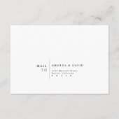 ワイルドフラワーガーデンボホウェディングRSVPカード エンクロージャーカード (裏面)