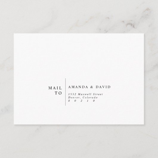 ワイルドフラワーガーデンボホウェディングRSVPカード エンクロージャーカード