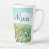 ワイルドフラワーガーデンマザーの日(母)ラテマグカップ カフェラテマグ (右)