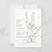 ワイルドフラワーガーデンモダンカラフルフローラ セーブザデート (正面)