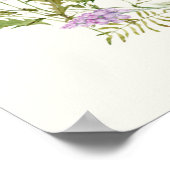 ワイルドフラワーガーデンリース結婚グリーナリーの看板 ポスター (角)