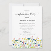 ワイルドフラワーガーデン卒業パーティー招待状 招待状 (正面)