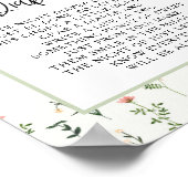 ワイルドフラワーガーデン夜遅くのおむつ ポスター (角)