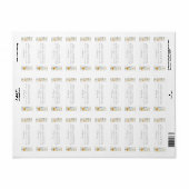 ワイルドフラワーガーデン春の結婚式差出人住所 ラベル (フルシート)