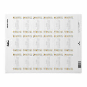 ワイルドフラワーガーデン春サマー結婚ズ ラベル (フルシート)