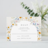 ワイルドフラワーガーデン春サマー結婚ズ 出欠カード (スタンド正面)