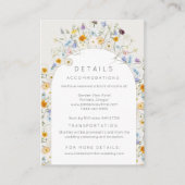 ワイルドフラワーガーデン春詳細結婚ズ エンクロージャーカード (正面)