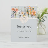 ワイルドフラワーガーデン植物学フローラありがとう 招待状 (スタンド正面)