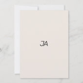 ワイルドフラワーガーデン植物性フローラテーブル番号 招待状 (裏面)