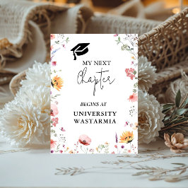 ワイルドフラワーガーデン次章卒業 台座サイン