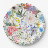ワイルドフラワーガーデン紙プレート ペーパープレート (正面)