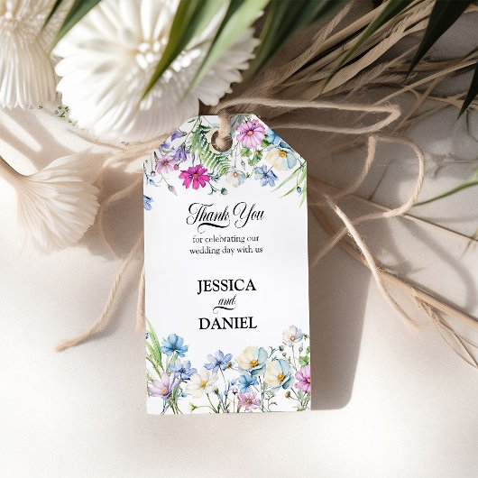 ワイルドフラワーガーデン結婚フローラありがとうございました ギフトタグ