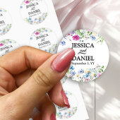 ワイルドフラワーガーデン結婚フローラの名称と日付 ラウンドシール