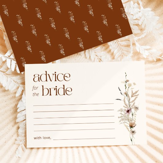 ワイルドフラワーガーデン開花アドバイスfor the Bride エンクロージャーカード