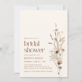ワイルドフラワーガーデン開花ブライダルシャワー招待 招待状 (正面)