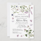 ワイルドフラワーガーデン開花ブライダルシャワー招待 招待状 (正面)