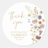 ワイルドフラワーガーデン ありがとう ラウンドシール (正面)