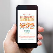 ワイルドフラワーガーデン お別れパーティー 招待状