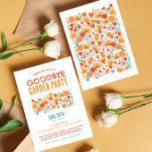 ワイルドフラワーガーデン お別れパーティー 招待状