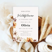 ワイルドフラワーガーデン フラワーファーストバースデー 招待状