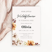 ワイルドフラワーガーデン フラワーファーストバースデー 招待状