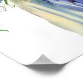 ワイルドフラワーガーデン、ブライダルカスケーディングブーケ1、 ポスター (角)