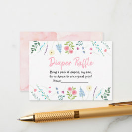 ワイルドフラワーガーデン ベビーシャワー おむつくじ エンクロージャーカード