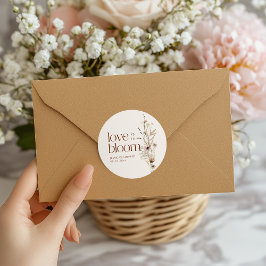 ワイルドフラワーガーデン ラブ イズ イン ブルーム ラウンドシール