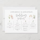 ワイルドフラワーガーリーの結婚週末の旅行モダン日程 (正面)