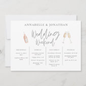 ワイルドフラワーガーリーの結婚週末の旅行モダン日程 (正面)