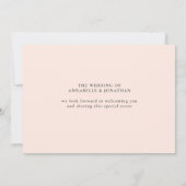 ワイルドフラワーガーリーの結婚週末の旅行モダン日程 (裏面)