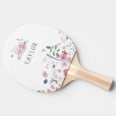 ワイルドフラワーガーリー名 卓球ラケット (横)