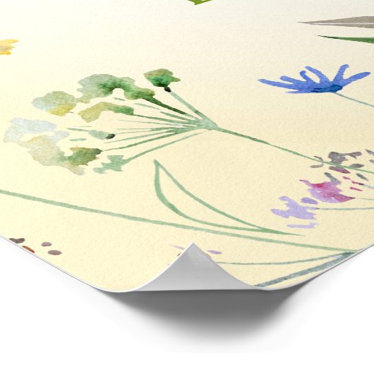 ワイルドフラワーガールの最初の誕生日パーティーへようこそ ポスター (角)