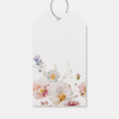 ワイルドフラワーガールの赤ちゃんシャワーのお気に入り ギフトタグ (裏面)