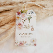 ワイルドフラワーガールの赤ちゃんシャワーのお気に入り ギフトタグ
