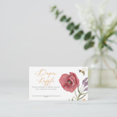 ワイルドフラワーガールウォーター色おむつラッフルエンクロシュル エンクロージャーカード (スタンド正面)