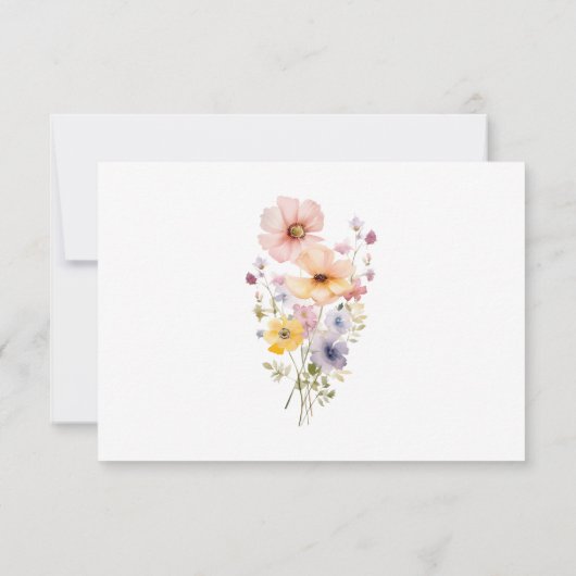 ワイルドフラワーガールズ1stバースデースクエアパーティー写真 サンキューカード (裏面)