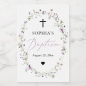 ワイルドフラワーガールバプテスミニワインボトルラベル ワインラベル (シングルラベル)