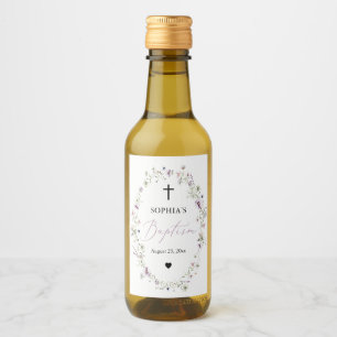 ワイルドフラワーガールバプテスミニワインボトルラベル ワインラベル