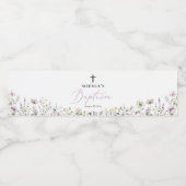 ワイルドフラワーガールバプテスムウォーターボトルラベル ペットボトルラベル (シングルラベル)