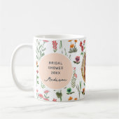 ワイルドフラワーガールブライダルシャワー写真 コーヒーマグカップ (左)