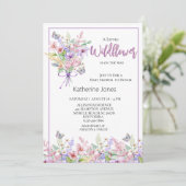 ワイルドフラワーガールベビーシャワー招待状 招待状 (スタンド正面)