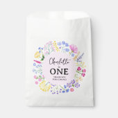 ワイルドフラワーガール最初の誕生日ありがとう フェイバーバッグ (正面)