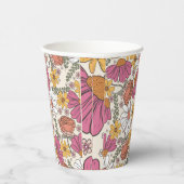 ワイルドフラワーガール誕生日テーマ 紙コップ (右)