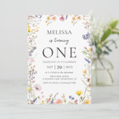 ワイルドフラワーガール誕生日招待状 招待状 (スタンド正面)