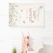 ワイルドフラワーガール赤ちゃんシャワーフローラ写真背景 横断幕 (インサイチュ)